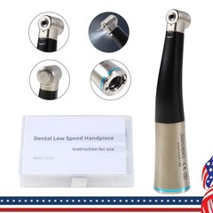 1:1 LED Fiber Optic Contra Angle Handpiece E-Type Push Button Dental