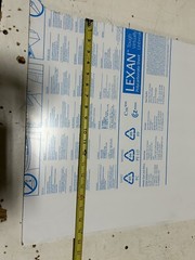 Lexan MR-10 Marguard 19-1/2″x42-1/2″x3/8″ Scratch Resistant Polycarbonate Clear