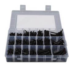 Round Head Truss Head Flat Head Screws Assortment – 485 Pcs #6 #8 #10