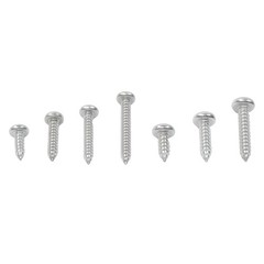 550Pcs 304 SS Wood Screws, Phillips Head #4 #6 #8 #10 #12 Assortment