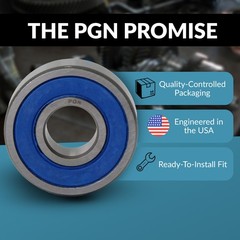 6203-2RS C3 EMQ Premium Rubber Sealed Ball Bearing, 17x40x12, 6203RS (10 QTY)