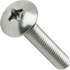 6-32 Phillips Truss Head Machine Screws Stainless Steel Wide All Lengths and Qty