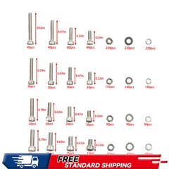 2000pcs Metric Bolt Assembly 304 Stainless Kit M2-M5 (Lock And Flat Washer )