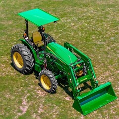 Large Tractor Canopy for 2×2, 3×2, 4×2 ROPS-Upto 45 deg.lean- John Deere Green