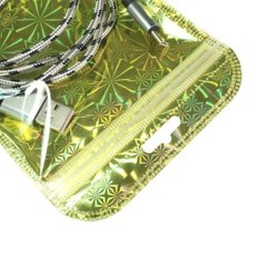 Clear Holographic Packaging Bags, Mylar Storage Pouch for Home Organization
