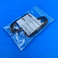 1000 Clear 4 Mil Reclosable Plastic Hang Hole Poly Bags 6 x 9″ with White Block