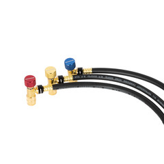 MalcoEdge SS3614 Safe Seal 3-Piece HVAC Hose Set | 36-Inch with 1/4 SAE