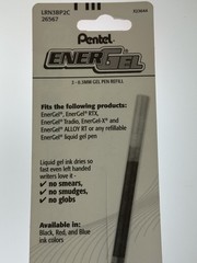 2×3 Pentel EnerGel Pen Refill Metal Tip Liquid Gel Ink BLUE EXTRA FINE XF 0.3MM