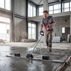 Concrete Vibrating Tool – Electric Cordless Screed Vibratory Kit