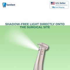 GemDent 1:5 Contra Angle Fiber Optic LED Speed Increasing Internal Water