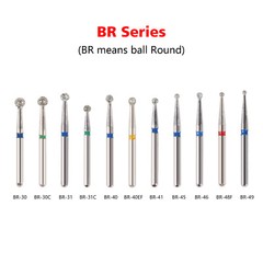 0.99 USD Dental FG Diamond Burs for High Speed Handpiece Friction Grip 5pcs/pack