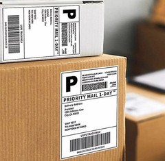 500PCS 4×6 Thermal Shipping Labels Foldable Any Prints Thermal LabelmPaper