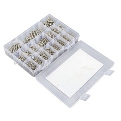 550Pcs 304 SS Wood Screws, Phillips Head #4 #6 #8 #10 #12 Assortment
