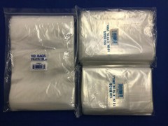 Clear 2MIL Zipper Zip-Lock Seal Top Reclosable Resealable Poly Bags 2 Mil 2-MIL