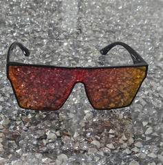 Million Vision Z87+ Safety Glasses Red Lens Full Frame Protective Eyewear