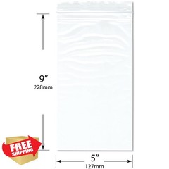 Plymor 5″ x 9″ Zipper Reclosable Plastic Bags 200 Pack 2 Mil