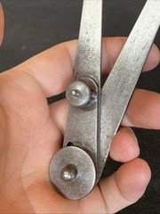 RARE Antique Starrett 6″ Outside Locking Joint Calipers EARLY 1885 DESIGN PATENT