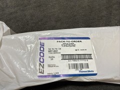 EZcode WDT- 5021 480 VOLTS Orange With Black Text Sticker 24 Pack