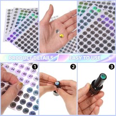 Small Number Stickers 1 to 500 Vinyl Consecutive 2 Sets 1-500–10 Sheets