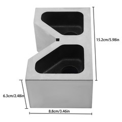 6″x3-1/2″x2-3/8″ Cast Iron V-Blocks Pair, Precision Ground V-Block Set
