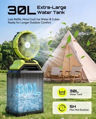 Misting Fan Portable 30L Outside Patios Rechargeable Battery Operated Mist fan