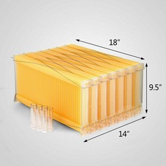 7PCS Auto Seeping Honey Bee Hives Beehive Frames +Cedarwood Beekeeping Brood Box