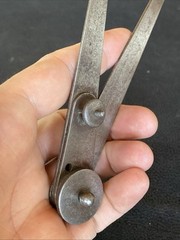 RARE Antique Starrett 6″ Outside Locking Joint Calipers EARLY 1885 DESIGN PATENT