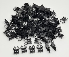 Lot of 100, Spillman, Plaschairs 25NP20 Plastic Rebar Chair 1″ Cover, Black