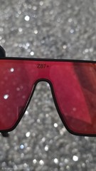 Million Vision Z87+ Safety Glasses Red Lens Full Frame Protective Eyewear