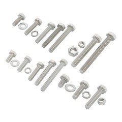 1640Pcs M4 M5 M6 Bolts and Nuts Assortment Kit Grade 8.8 Alloy Steel Hex Screws