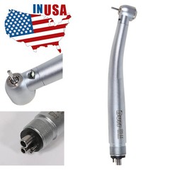 1-10 Dental LED E-generator Fiber Optic Handpiece 4Holes Air Turbine Rotor UDM