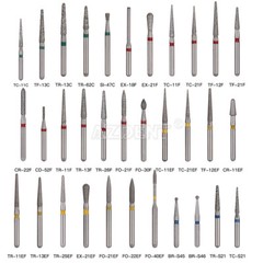 54 Types F Dental Diamond Burs For High Speed Handpiece AZDENT 5pcs/Box