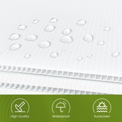 24 x 36 Inches Corrugated Plastic Board, 10 Pcs Poster Boards for Yard Signs,…