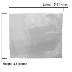 4.5 x 5.5 Clear Packing List Envelopes Pouches 4X5