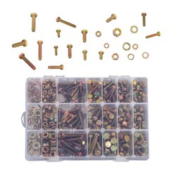 720PCS M4 M5 M6 BOLTS AND NUTS ASSORTMENT KIT GRADE 8.8 ALLOY STEEL HEX 15 SIZES