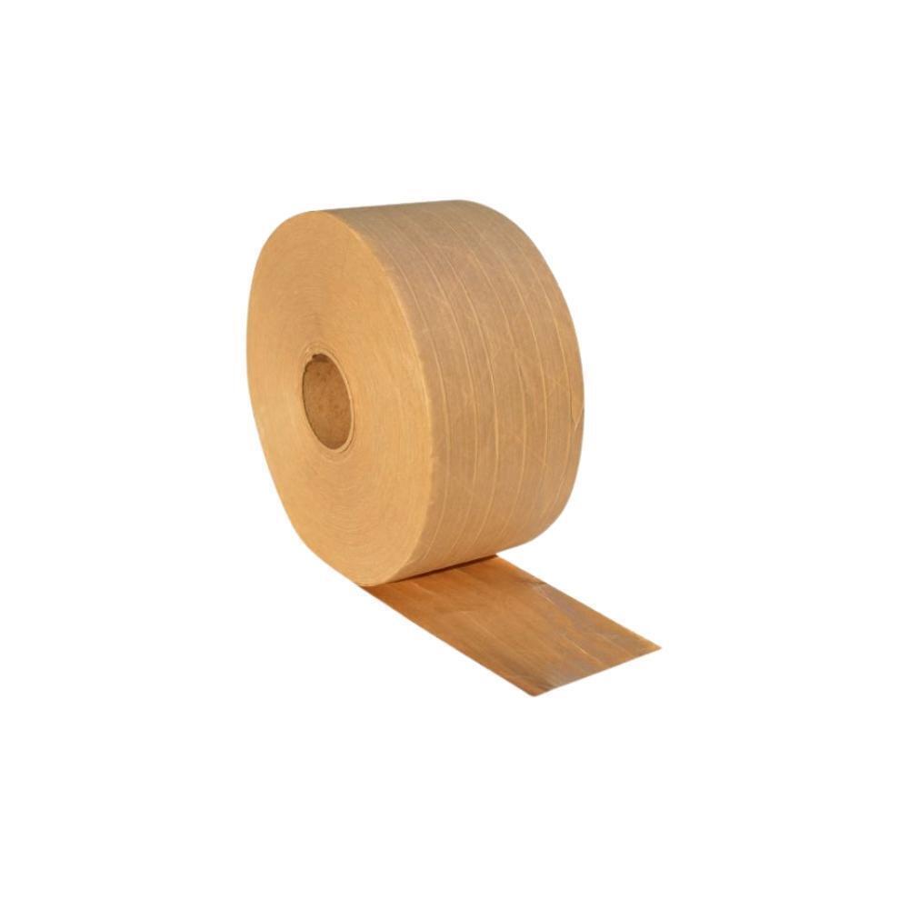 10 Rolls, Wolverine Economy Water Activated Gum Tape 70mm x 450′, Kraft, 6.3 Mil