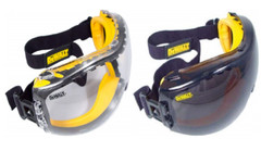 DeWalt DPG82-21 Concealer CLEAR & SMOKE Anti Fog Over Glasses Safety Goggles 2PR
