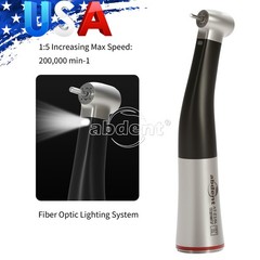 Abdent Dental 1:5 LED Fiber Optic Increasing Contra Angle Handpiece CE New