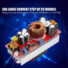 1500W DC-DC Boost Converter 10-60V to 12-97V Step up Voltage Regulator