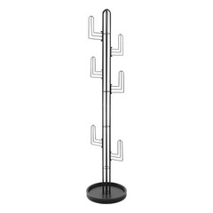 Freestanding Coat Rack Black Clothing Rack Stand Cactus Shape Clothing Stand