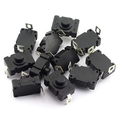 50/100/200x KAN-28 Flashlight Switch AC 250V 1.5A Self-Lock Push Button Switchs