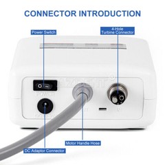 Dental LED Brushless Micro Motor Fiber Optic Contra Angle Handpiece/Cart