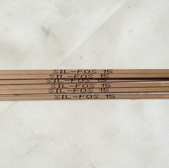 Lucas Milhaupt Sil-Fos 15 15% Silver Brazing Alloy Rods HVAC Grade Qty. 6 Rods